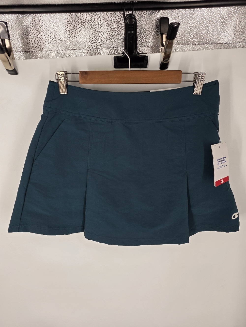 Champion Women’s Athletic Skort NWT Size 8 Teal Pleated Golf Tennis Skirt Pocket